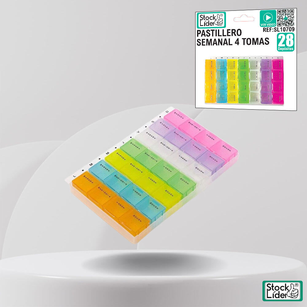 Pastillero semanal 4 tomas